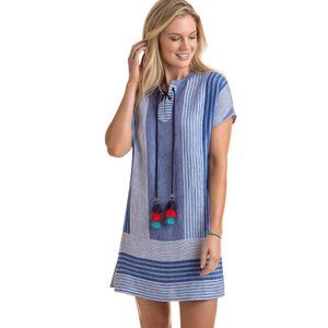 🥳HP🥳Vineyard Vines Stripe Tassel Shift Dress NWT